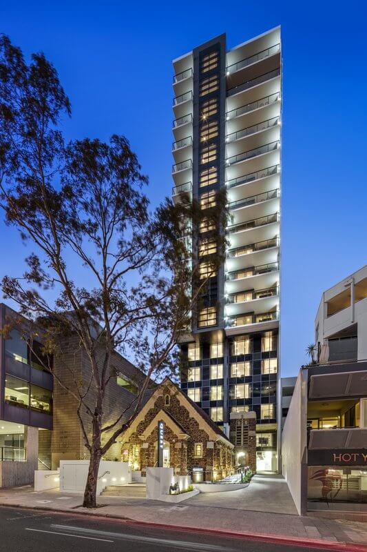 quest hotel east perth stone building apartments