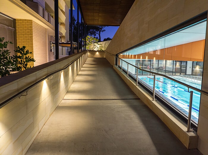 indoor swimming pool and tiling